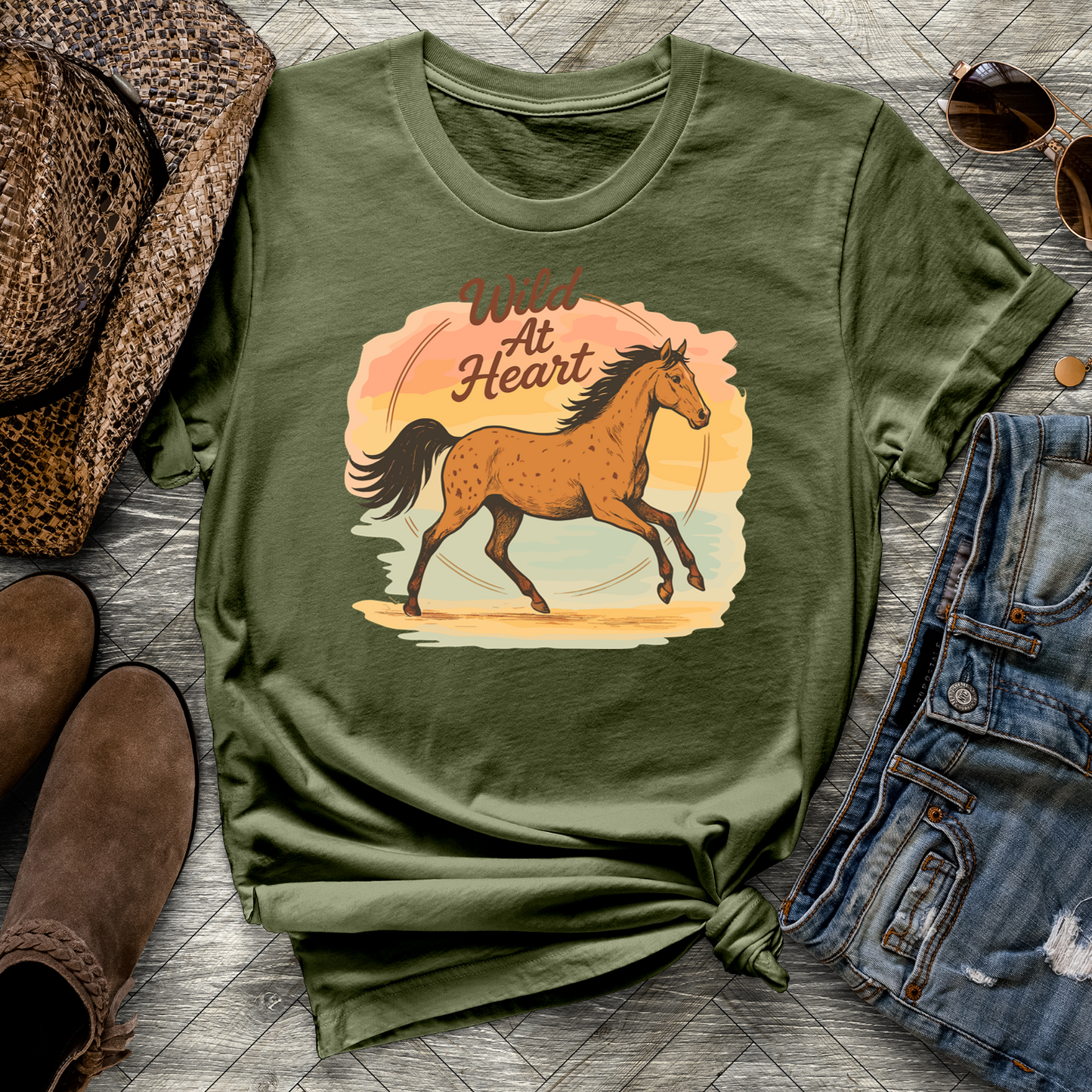 Wild At Heart Sunset Tee