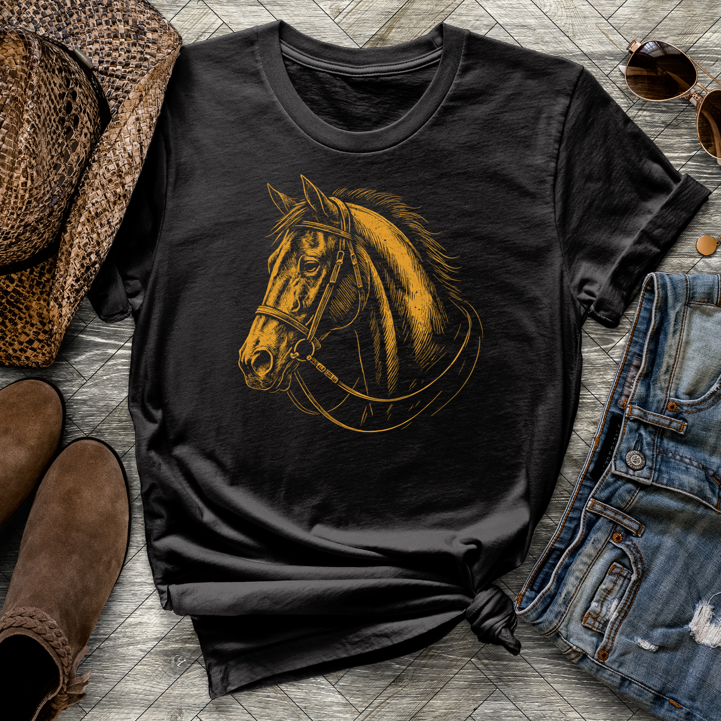 Etched Horse Tee