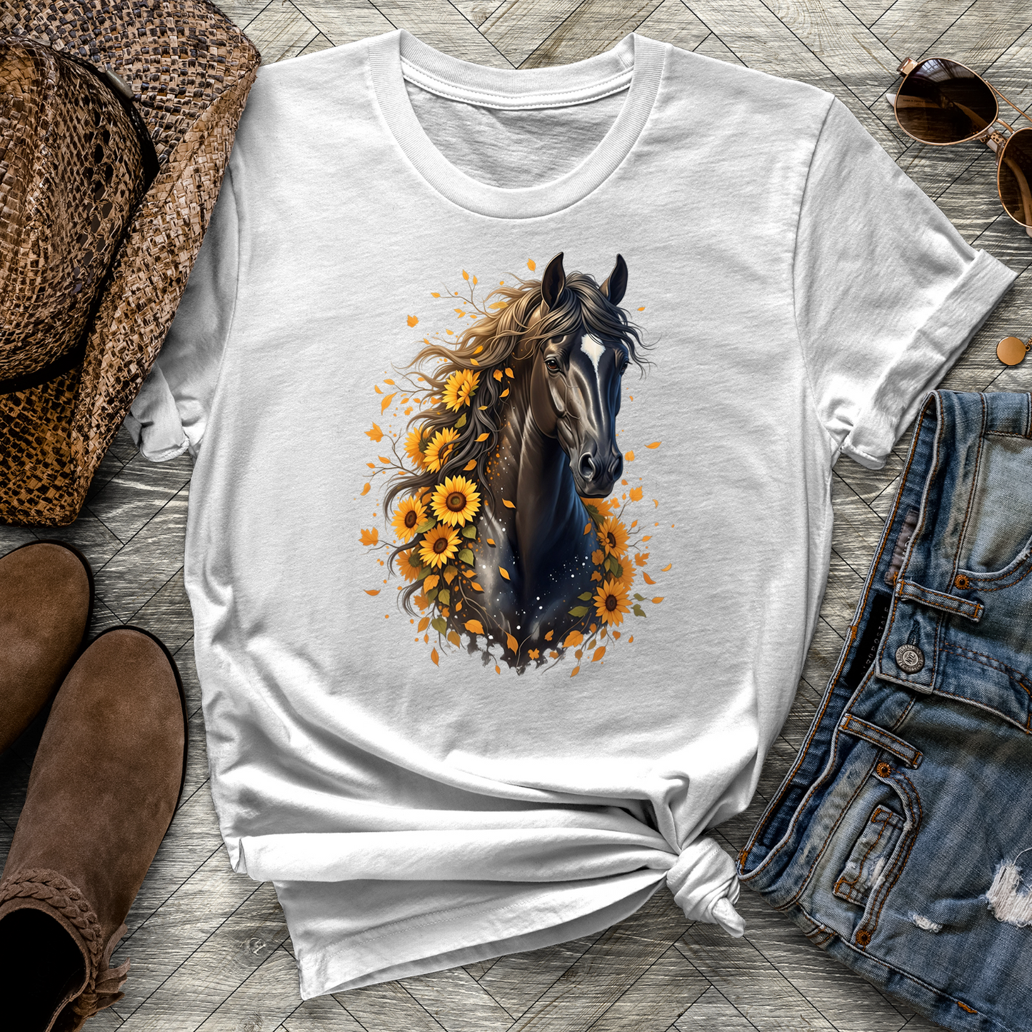 Sunflower Horse Tee