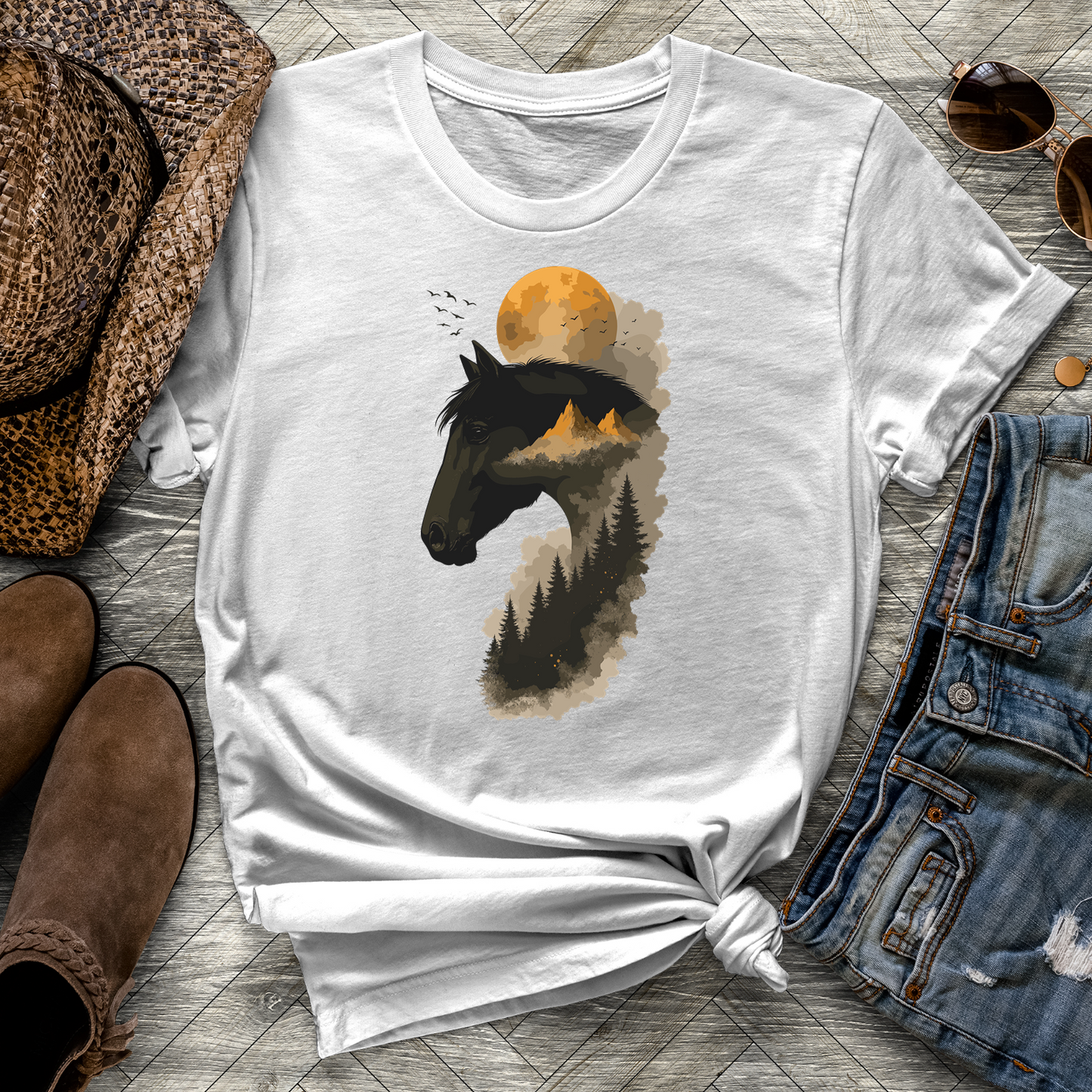 Looming Moon Horse Tee