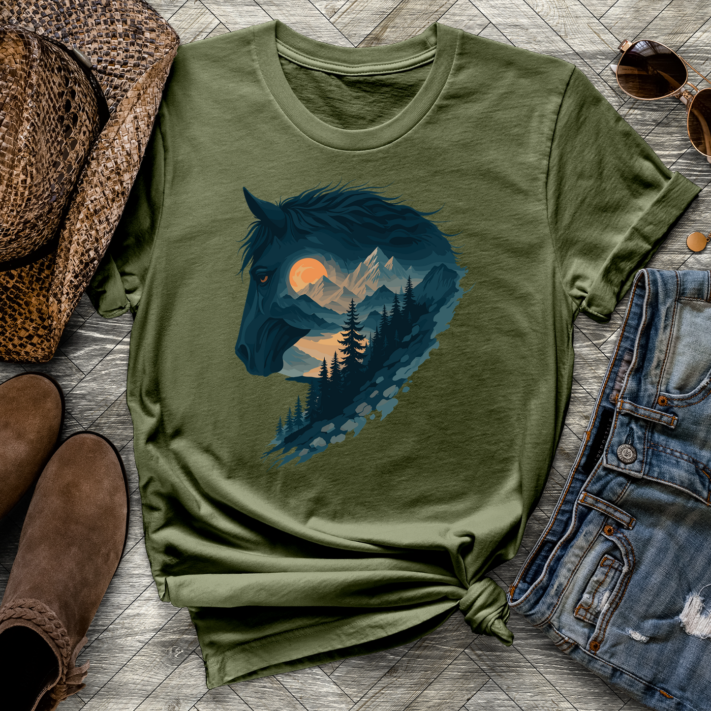 Alpine Spirit Horse Tee