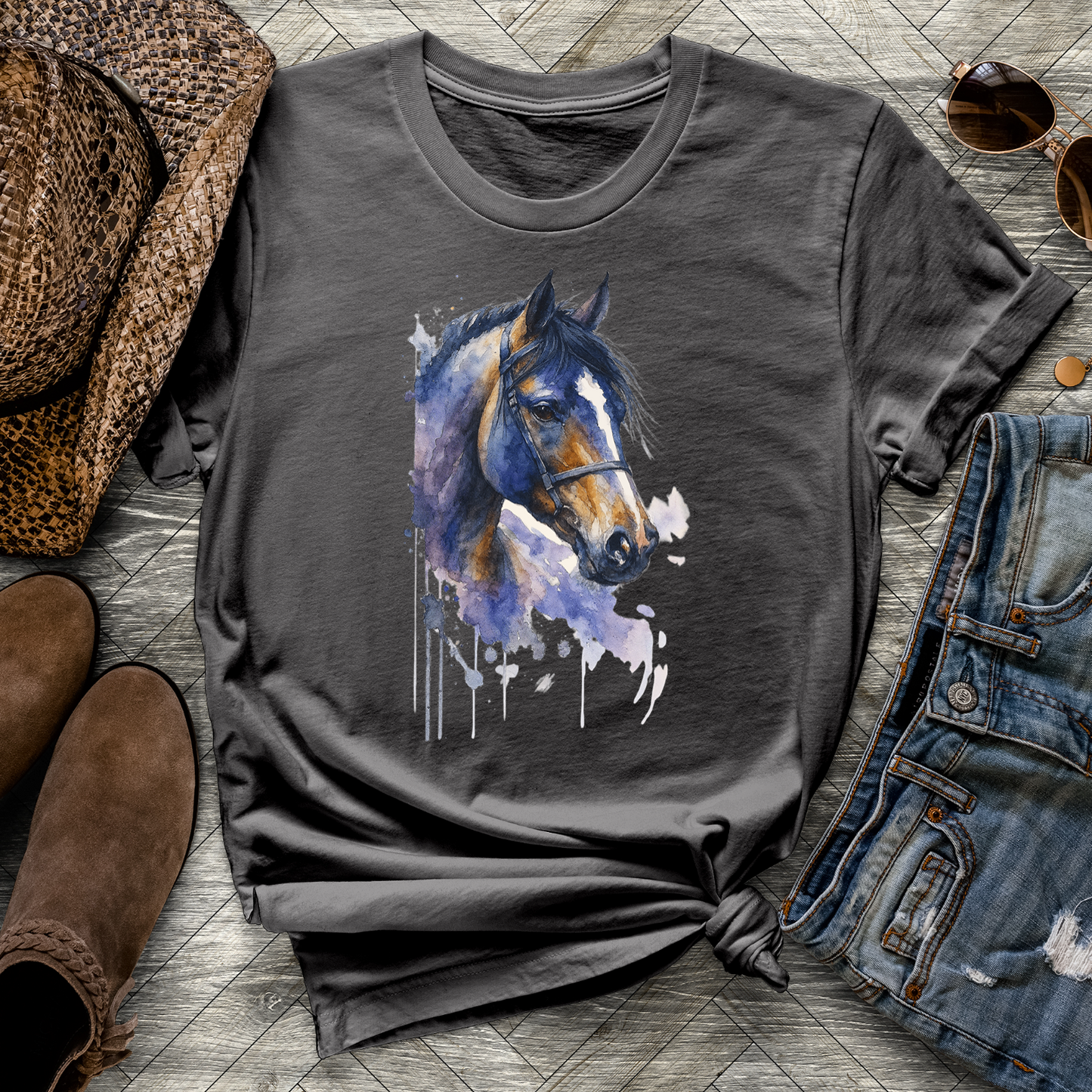 Watercolor Horse Tee