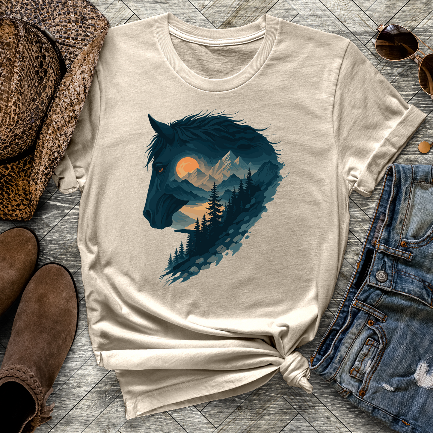 Alpine Spirit Horse Tee