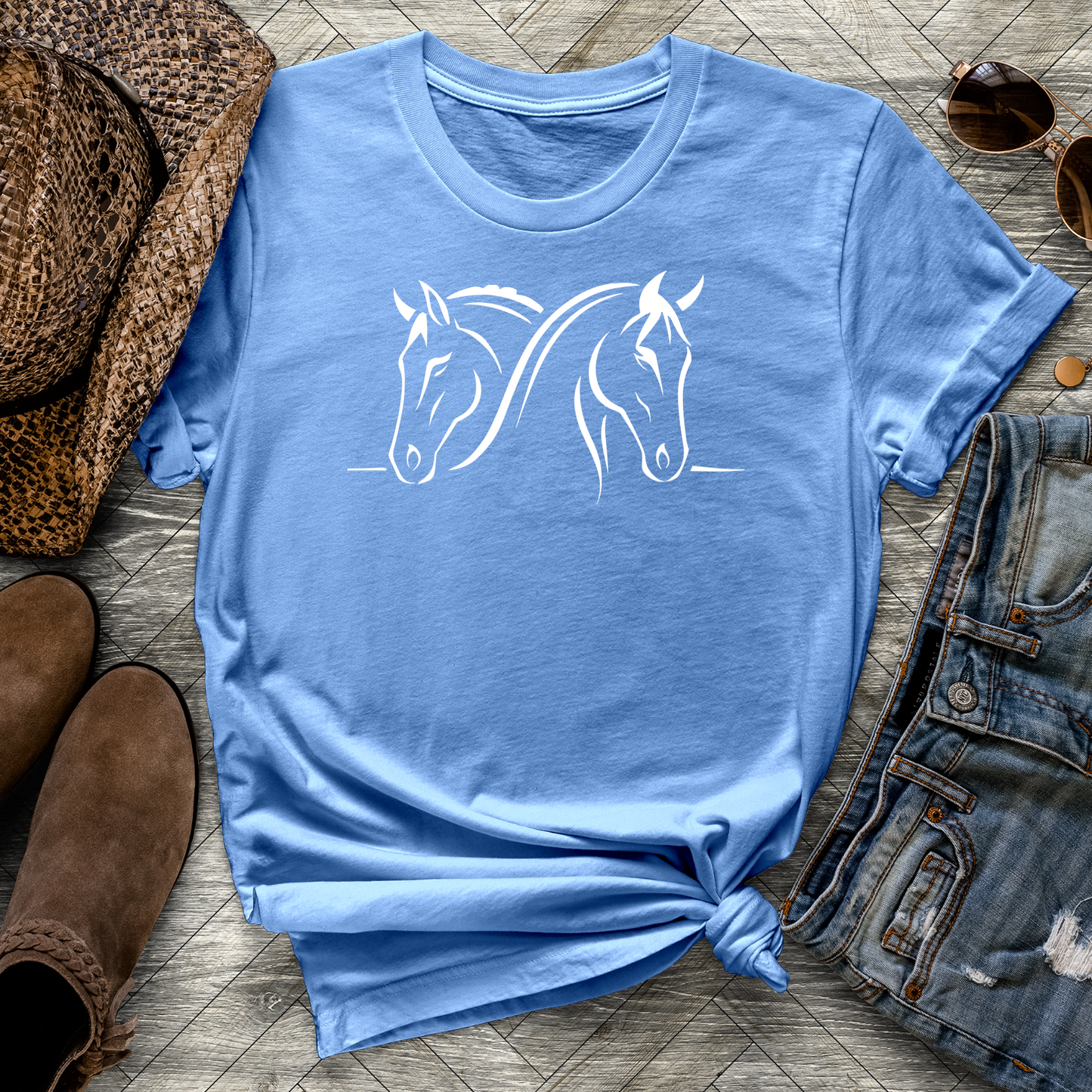 Twin Horses Tee