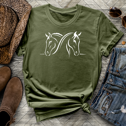 Twin Horses Tee