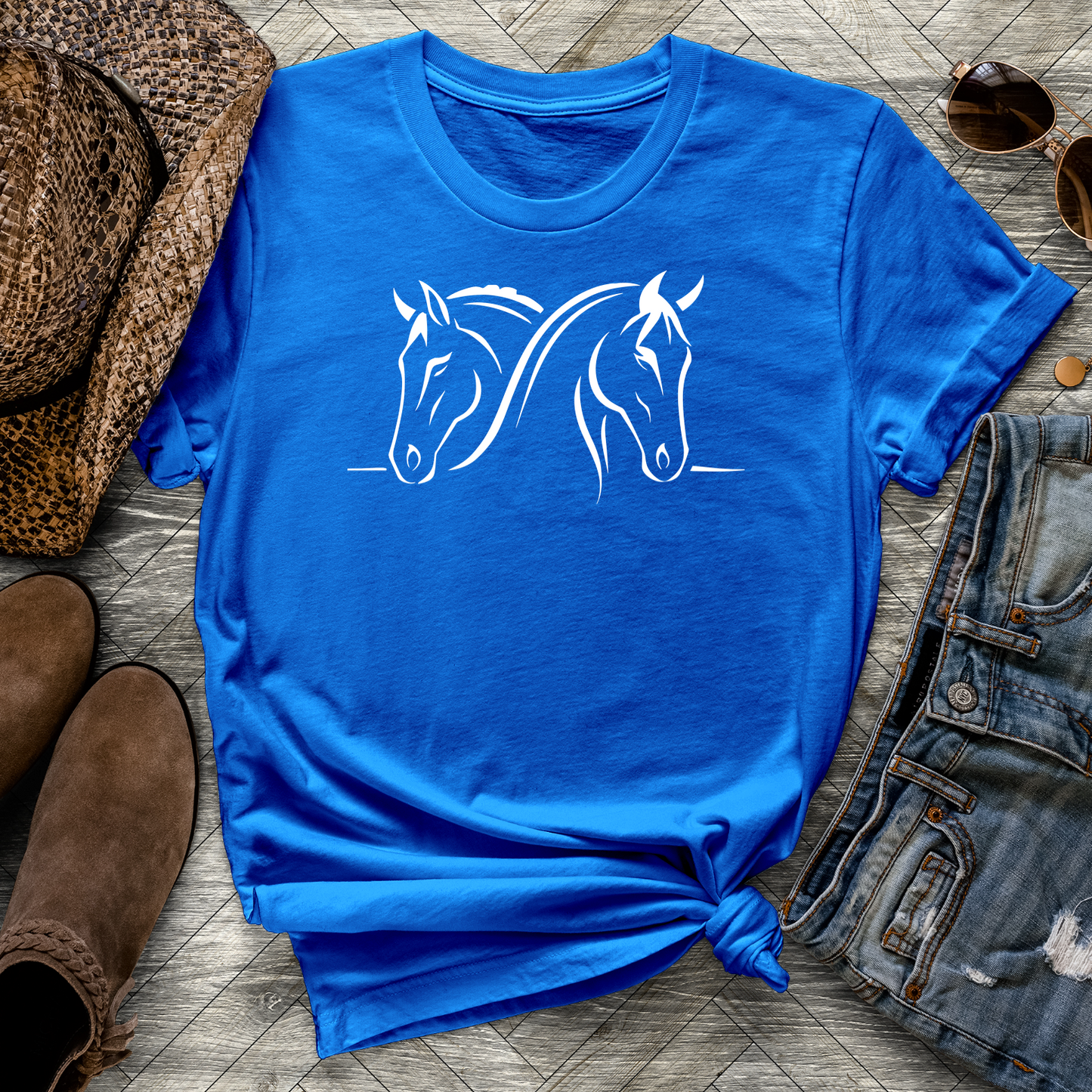 Twin Horses Tee