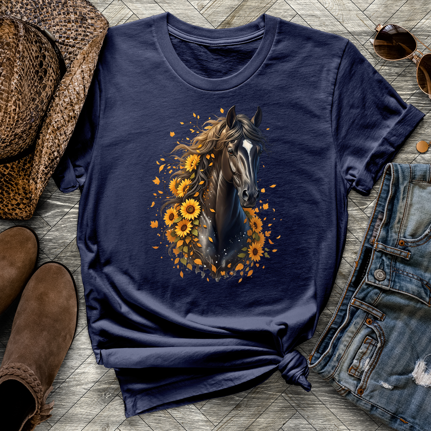 Sunflower Horse Tee