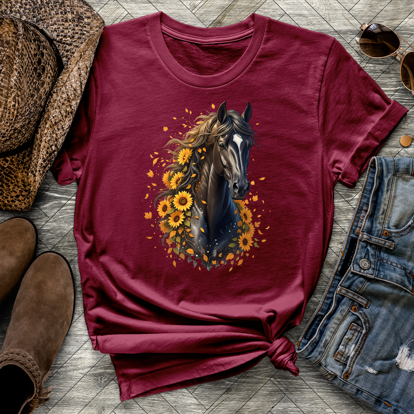 Sunflower Horse Tee