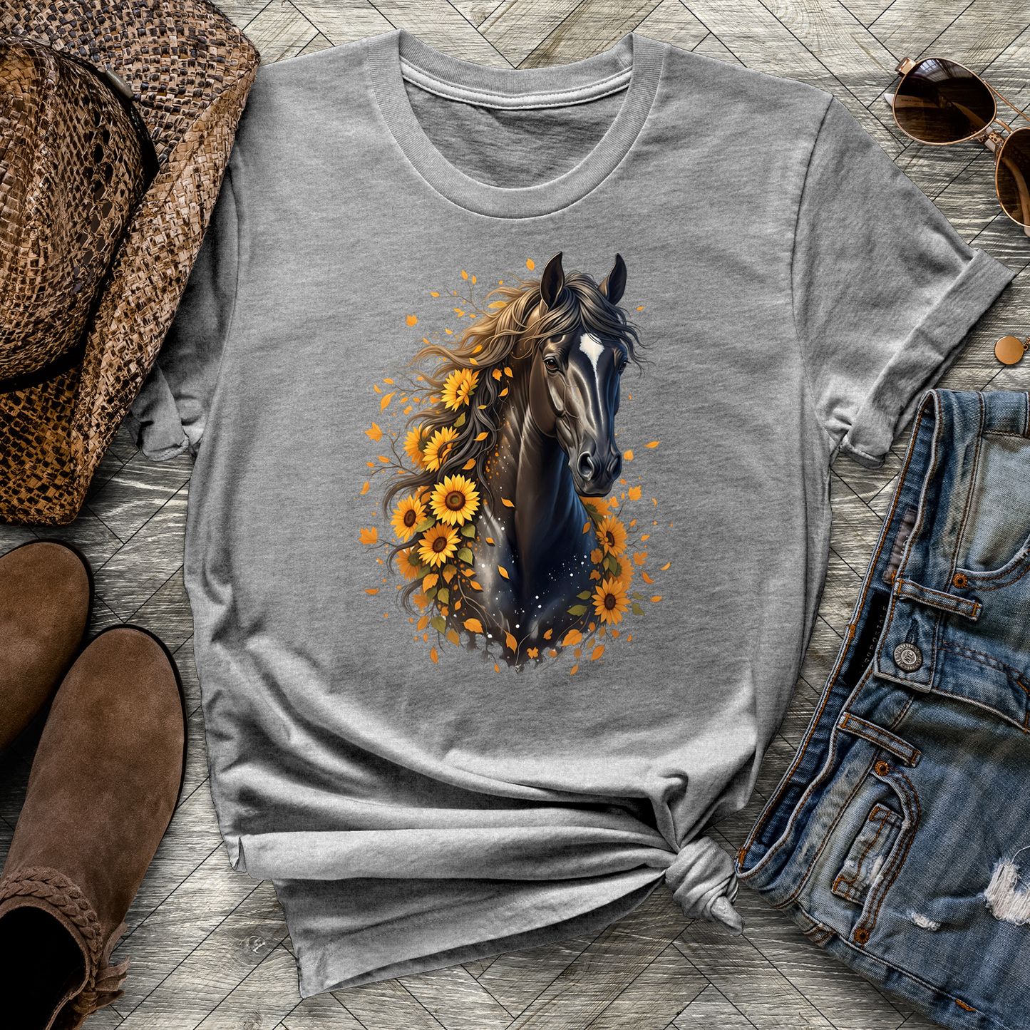 Sunflower Horse Tee