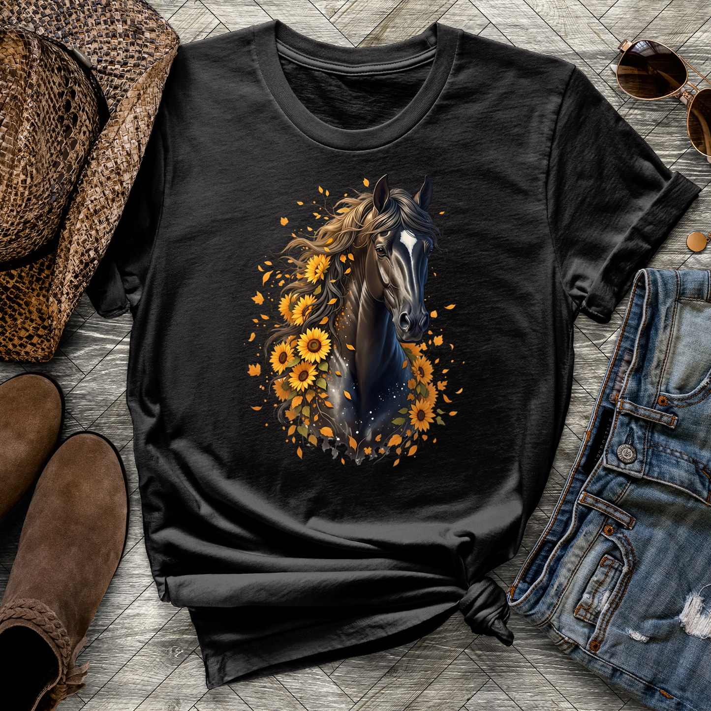 Sunflower Horse Tee
