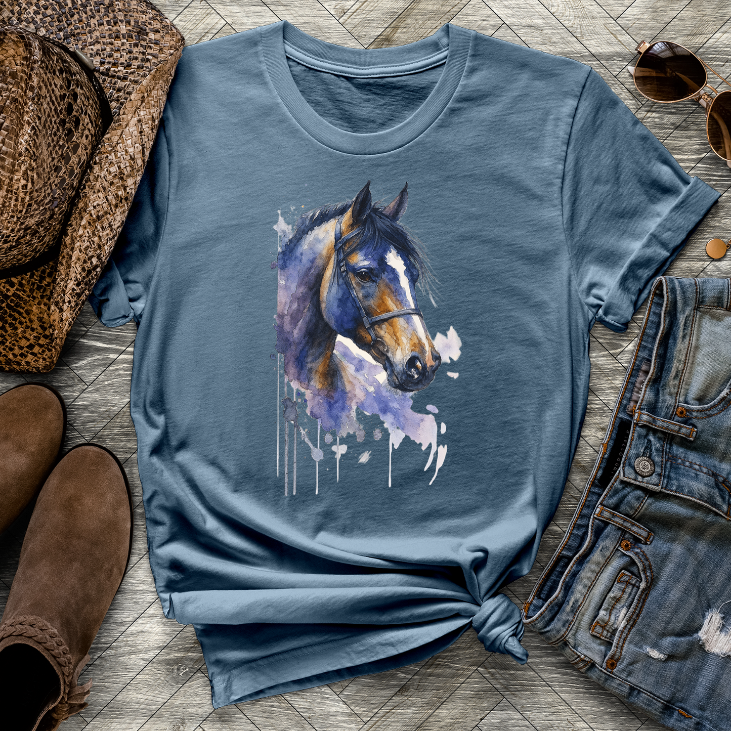 Watercolor Horse Tee