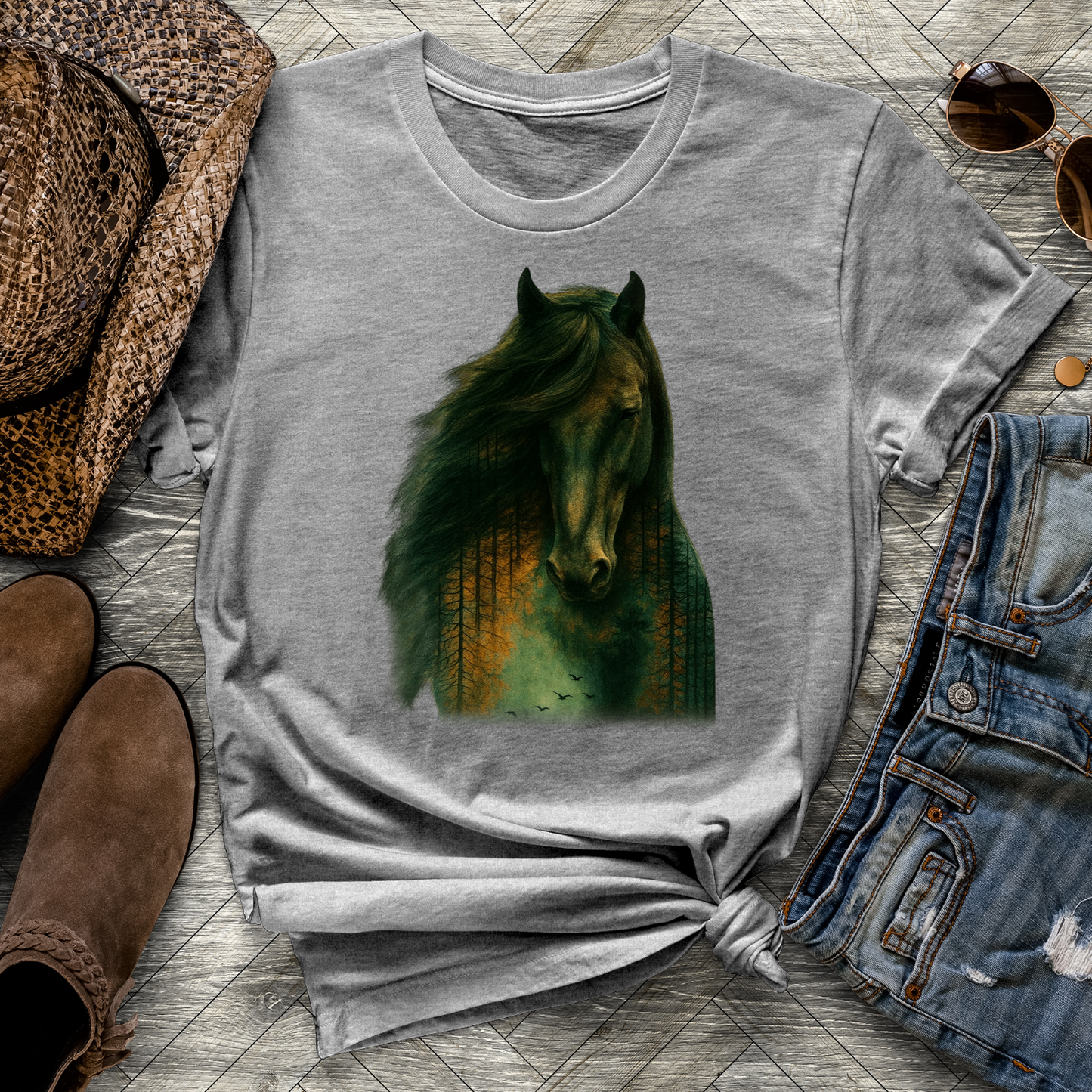 Forest Shadow Horse Tee