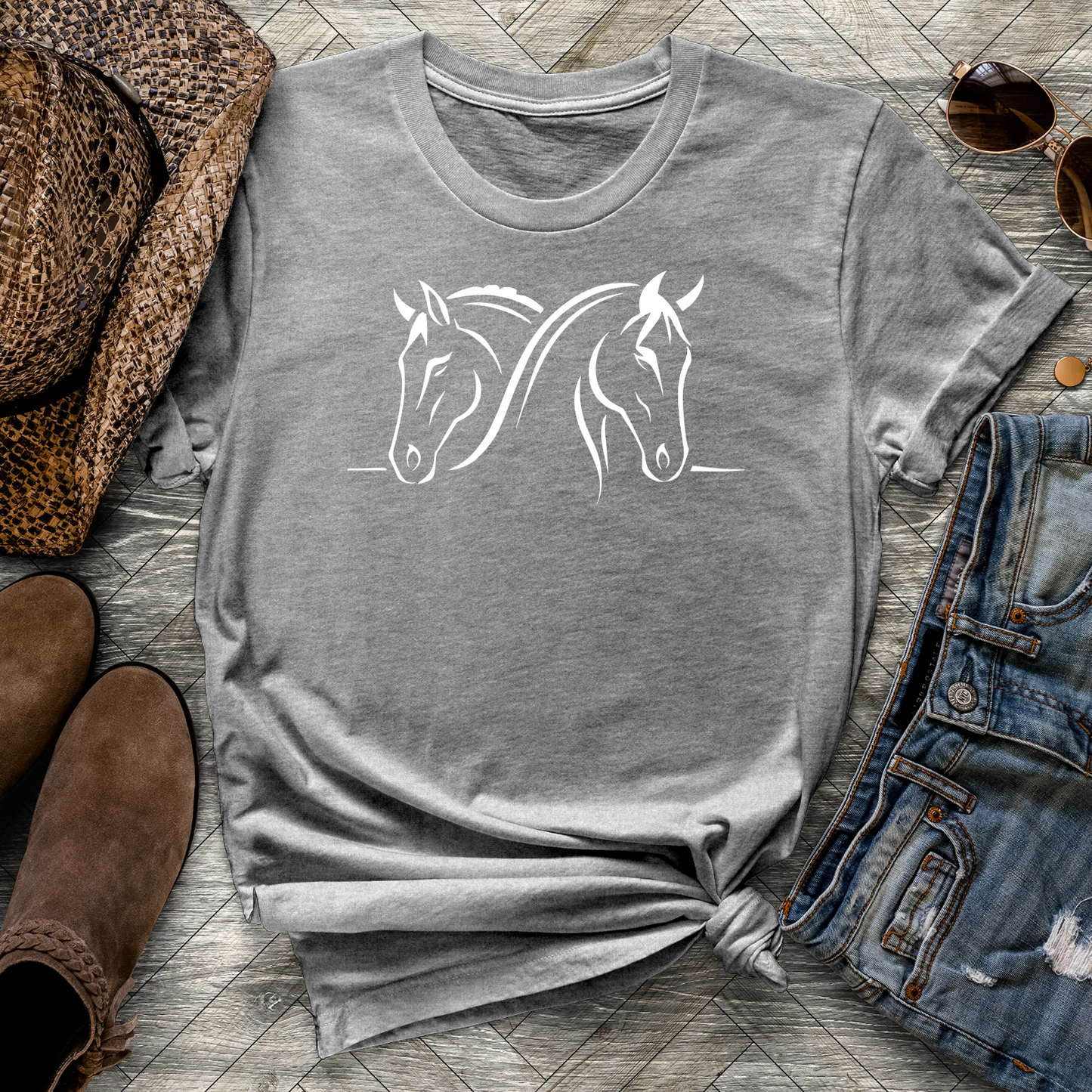 Twin Horses Tee