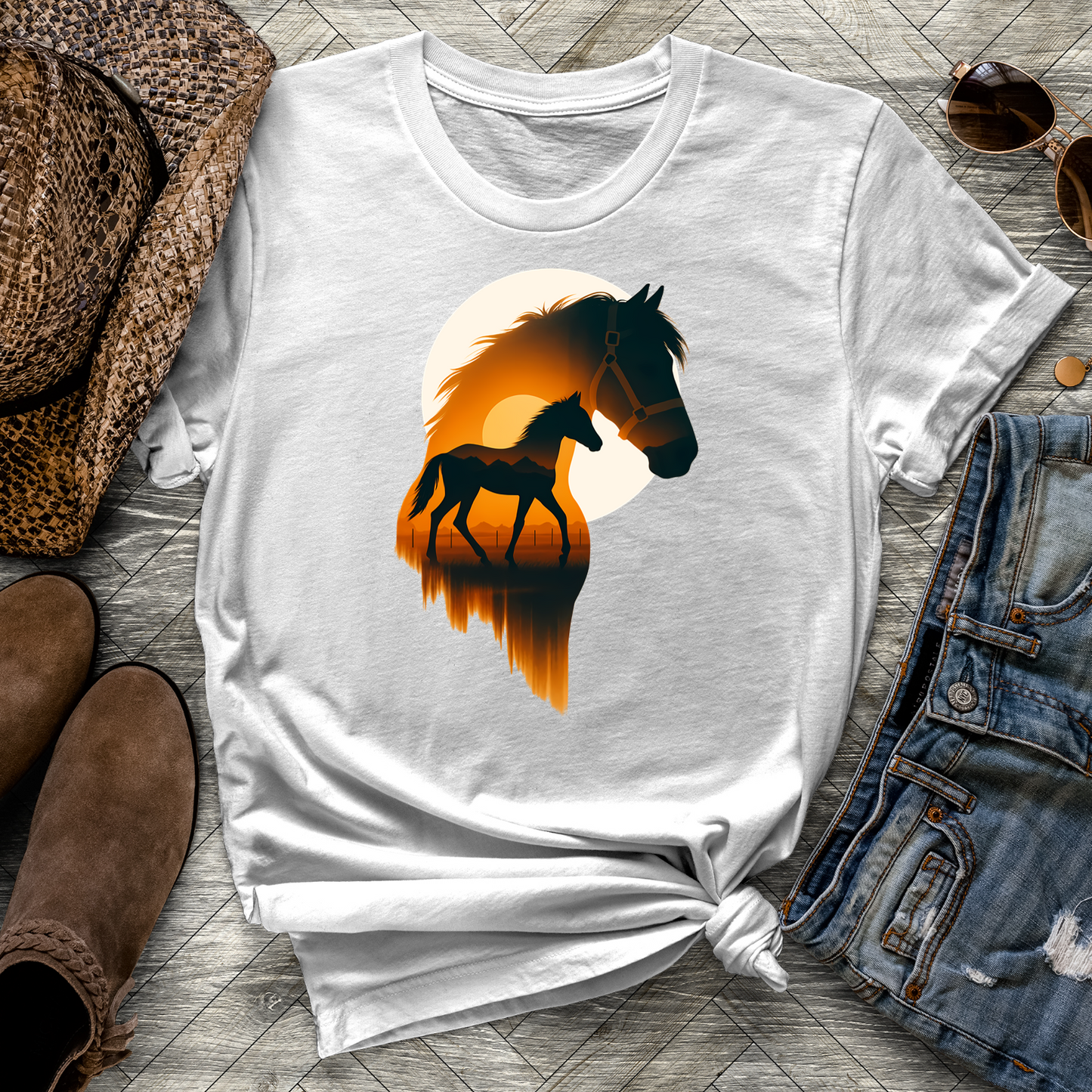 Golden Horizon Horse Tee