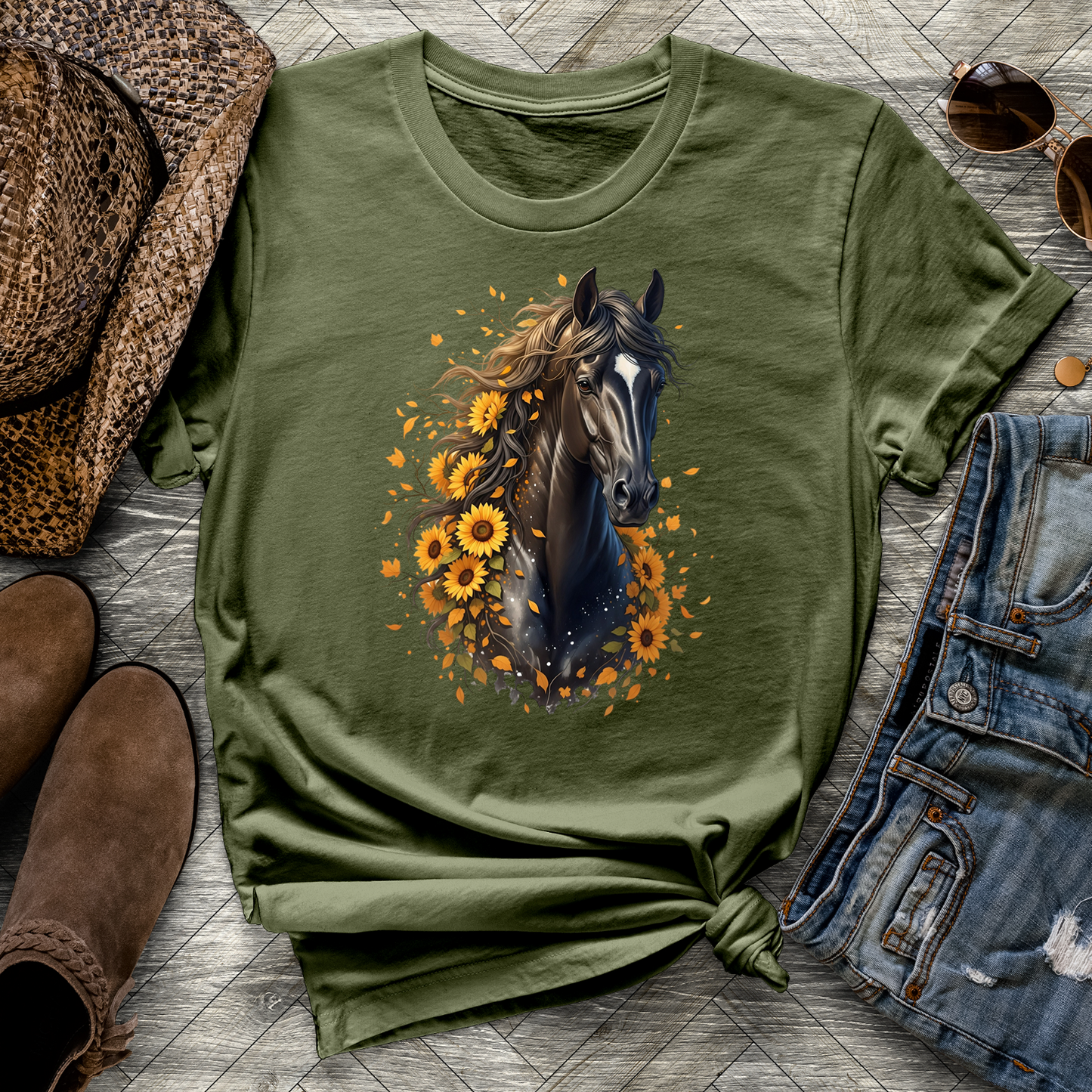 Sunflower Horse Tee