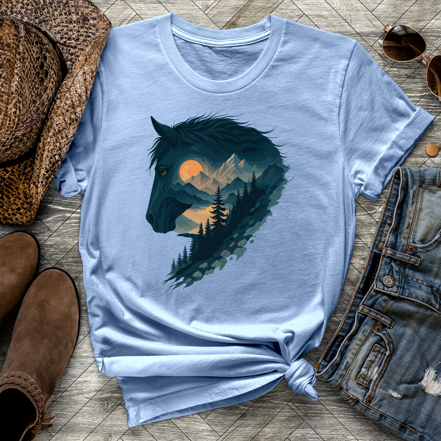 Alpine Spirit Horse Tee