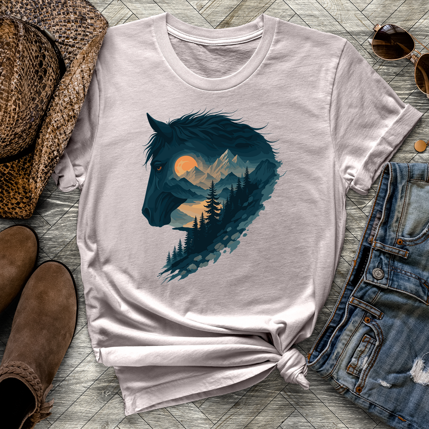 Alpine Spirit Horse Tee