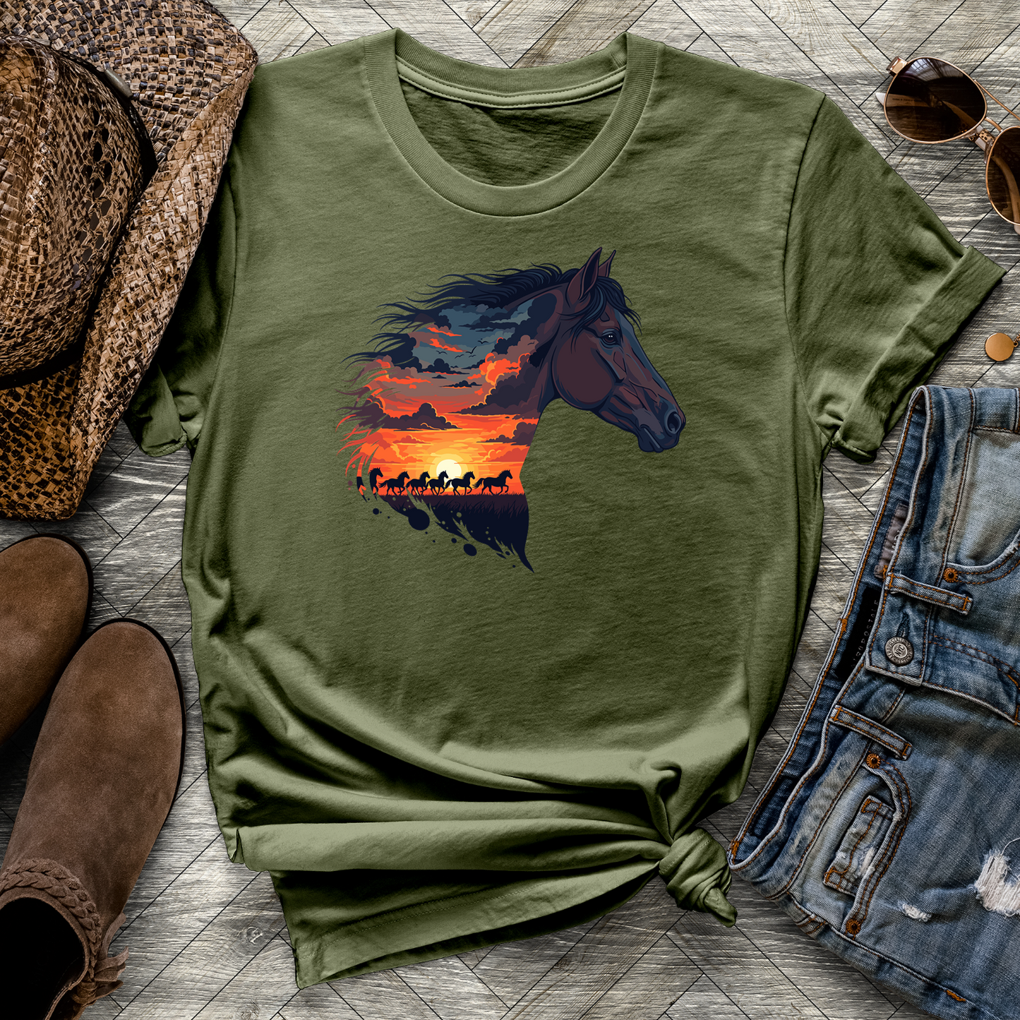 Herd Sunset Tee