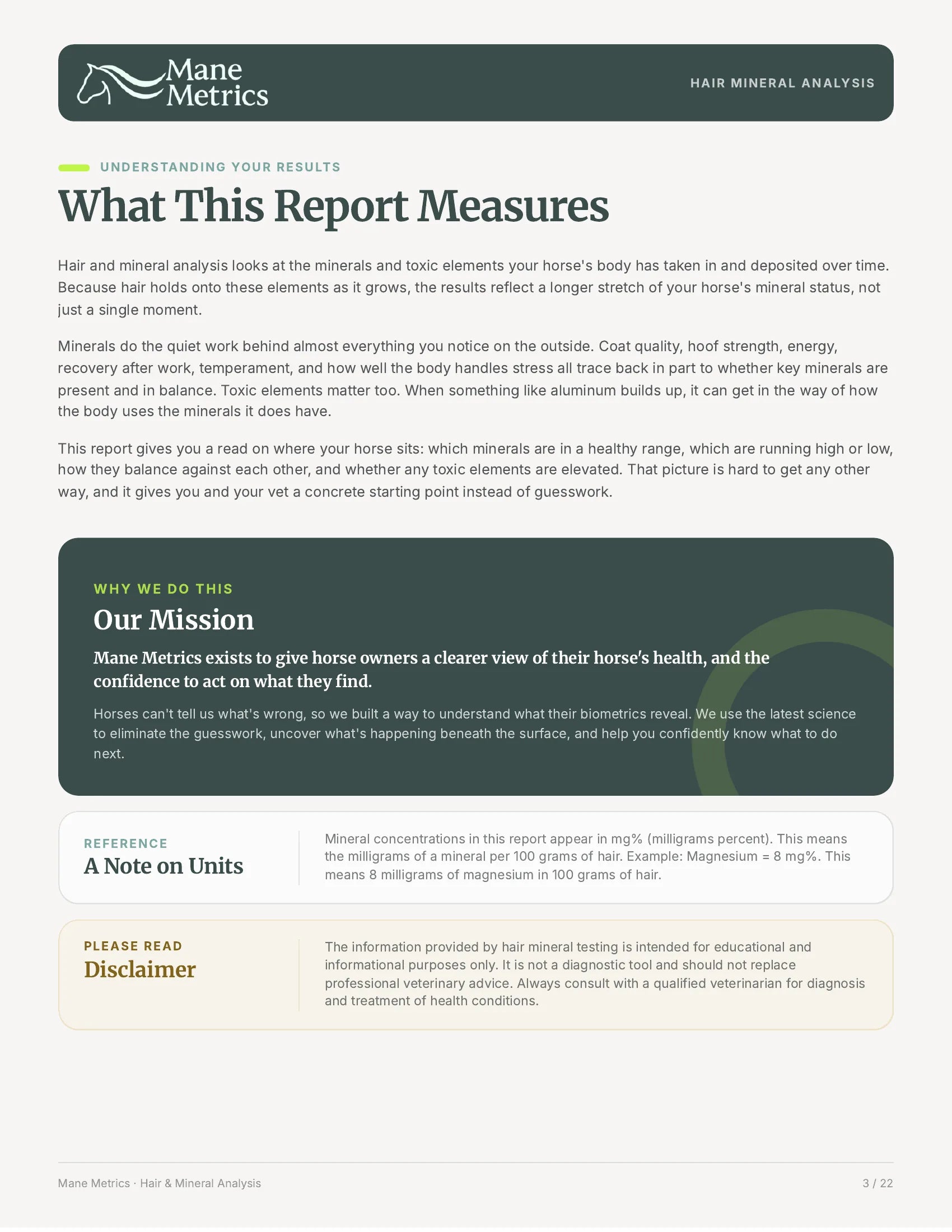 Sample mineral report page 4