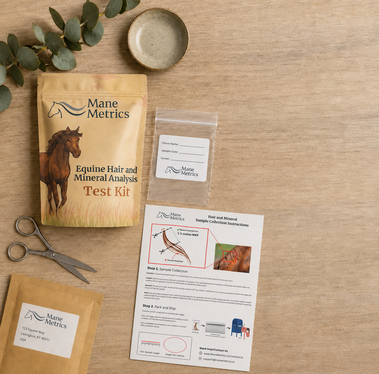 Hair & Mineral Analysis Test Kit